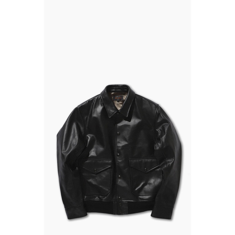 Beams Plus Military Leather Blouson Black M