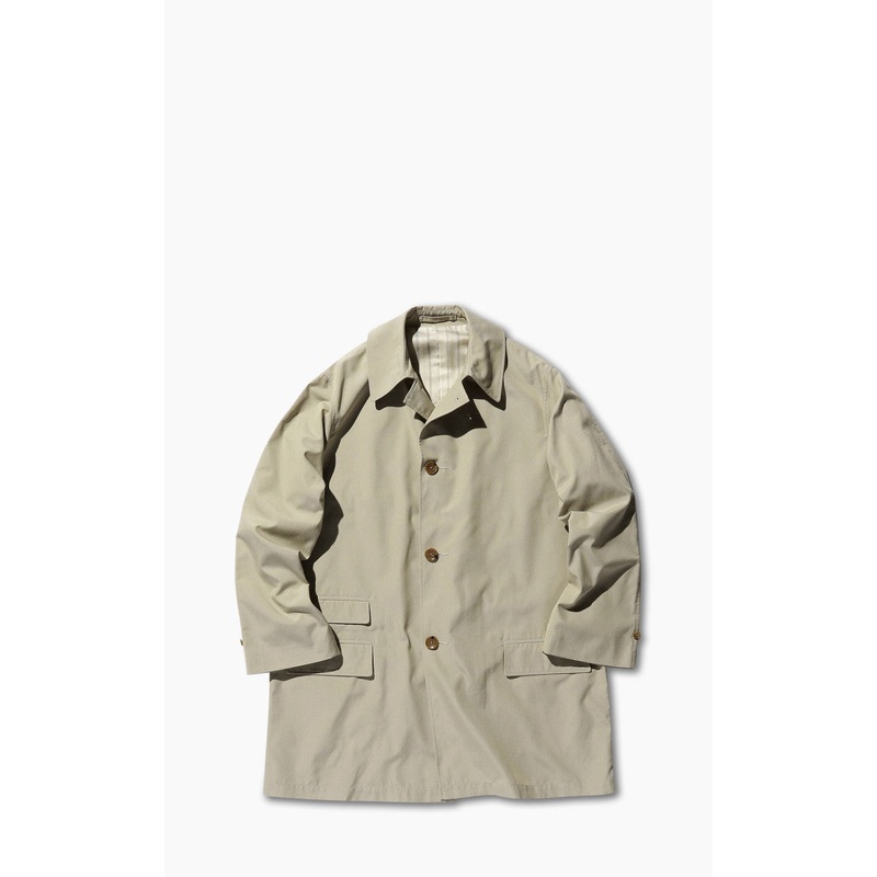 Beams Plus Tetoron Cotton Chambray Travel Coat Beige M