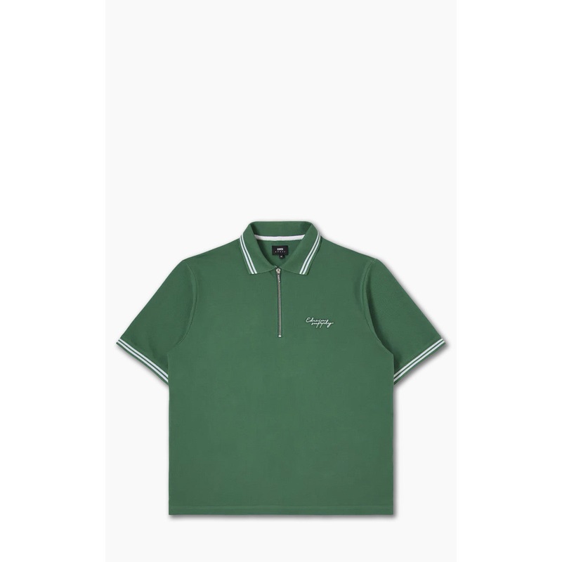 Edwin Affect Polo Pique Shirt Foliage Green S