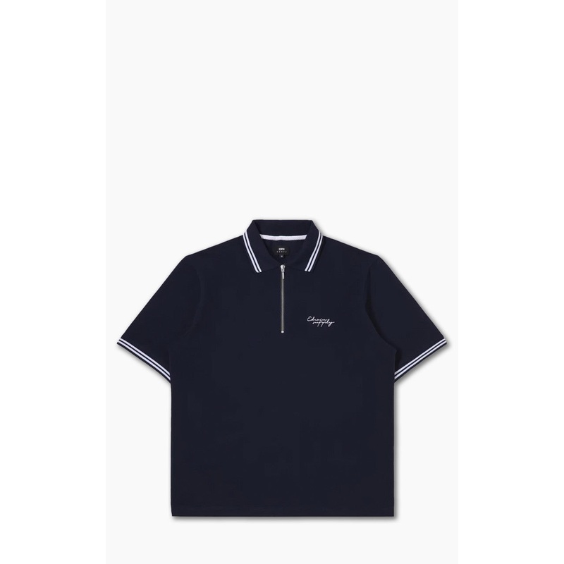 Edwin Affect Polo Pique Shirt Maritime Blue M