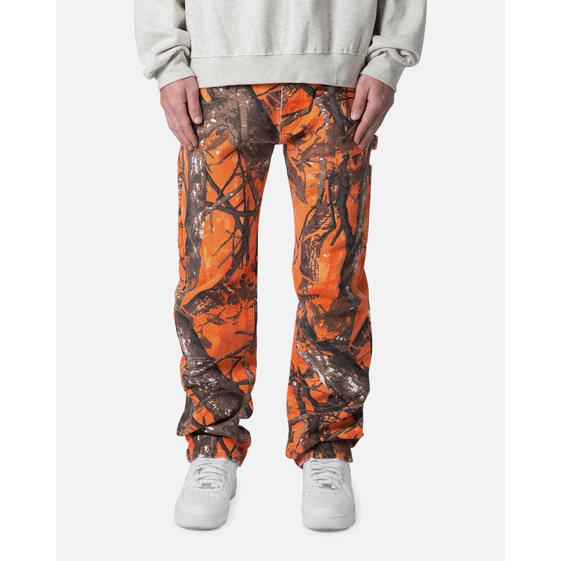 MNML V603 Camo Carpenter Pants Orange 28