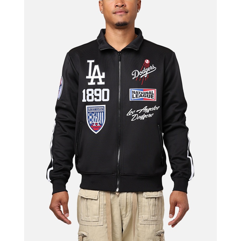 Pro Standard Los Angeles Dodgers Fast Lane Track Jacket Black S
