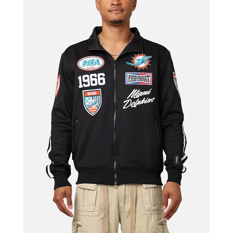 Pro Standard Miami Dolphins Fast Lane Track Jacket Black S
