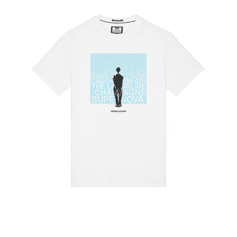 Supernova Graphic T-Shirt White/Blue XS White