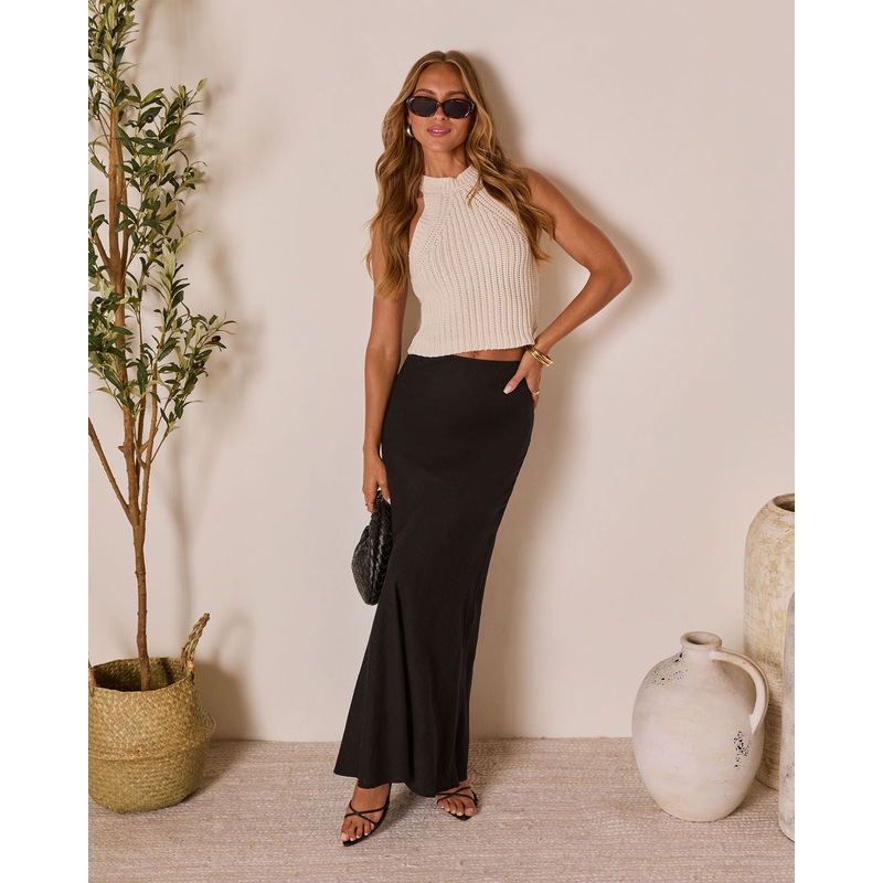 Vilema Maxi Skirt Black S