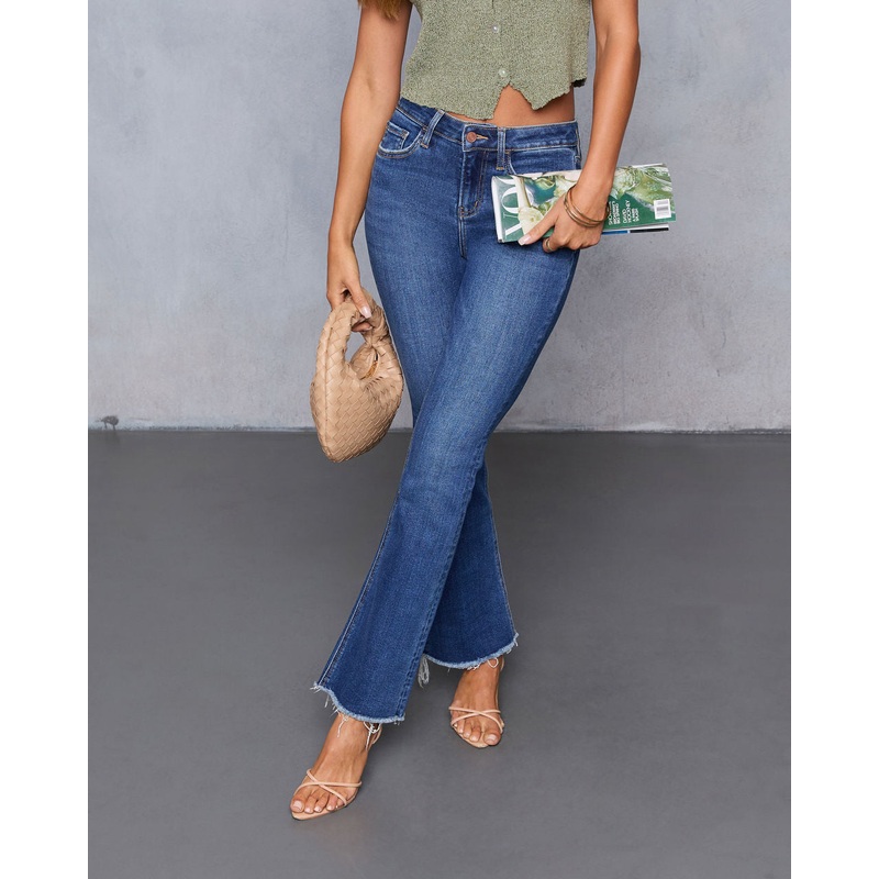 Coelho Stretch High Rise Bootcut Jeans Dark Wash 24