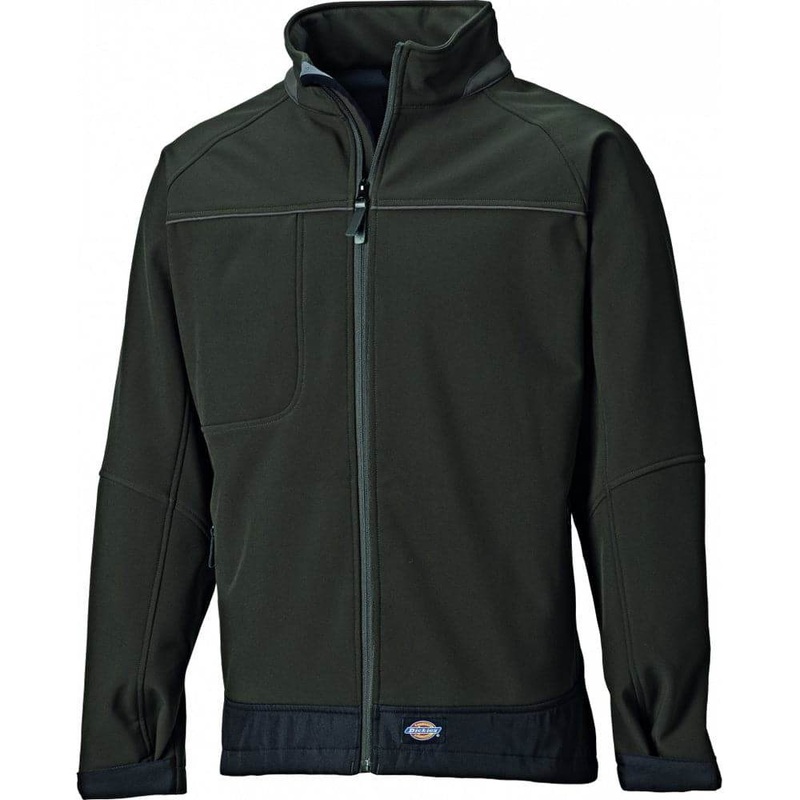 Dickies Combrook Softshell Jacket Waterproof Breathable Shooting Work Trekking Green 2XL