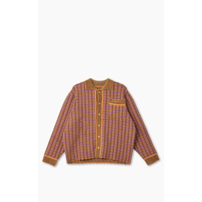 Jacquemus Le Cardigan Macio Multi Brown S