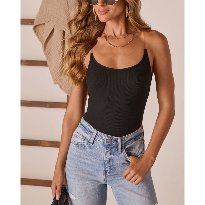 Lesina Clear Straps Tank Black XS