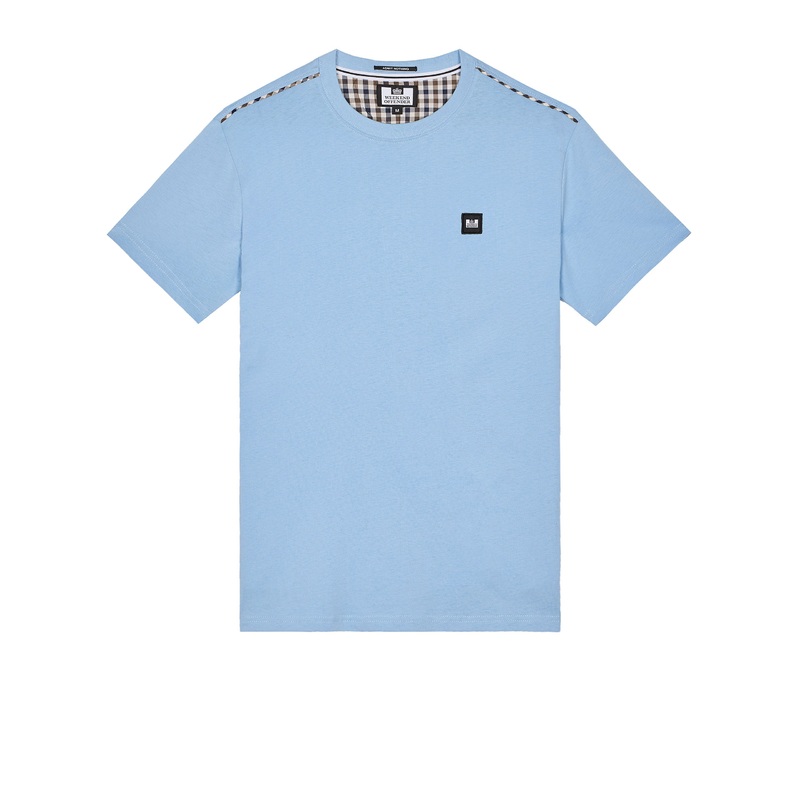 Plus Size – Manuel T-Shirt Sea Marine Blue/Mid House Check 4XL Sea Marine