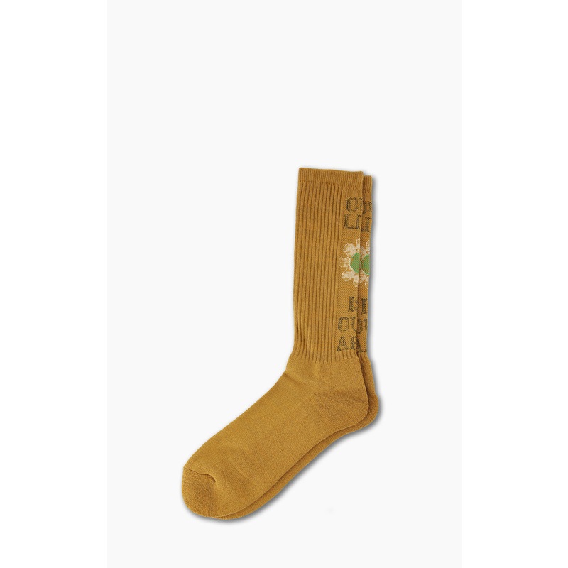 Anonymous Ism Socks O.L.I.O.A Pile Crew Mustard