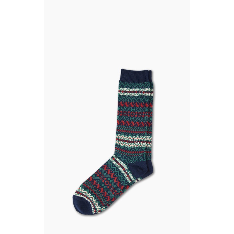 Anonymous Ism Socks Old Pattern JQ Crew Navy
