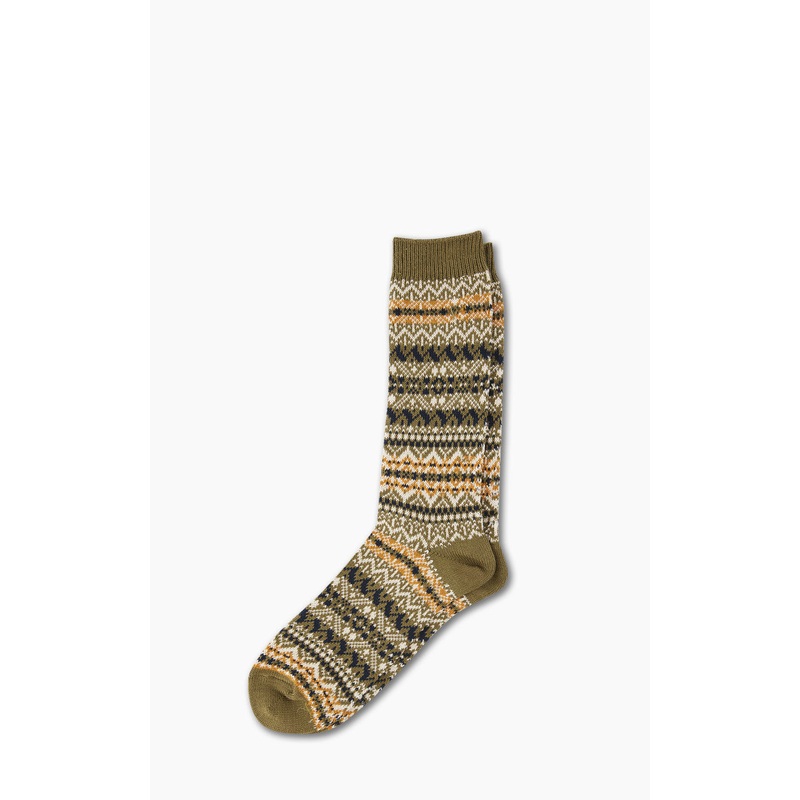 Anonymous Ism Socks Old Pattern JQ Crew Olive