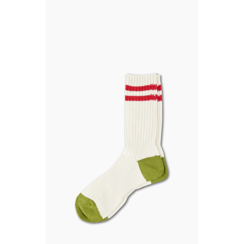 Anonymous Ism Socks Recover 2 Line Crew Off White