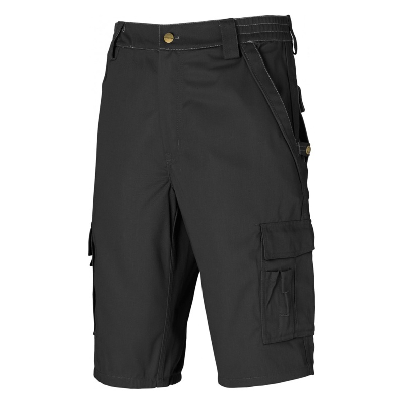 Dickies Industry 300 Two Tone Work Cargo Shorts IN30050 Various Colours Black 30 inch Waist