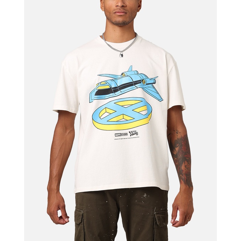 Marvel X-Men The Blackbird Heavyweight T-Shirt Off White S