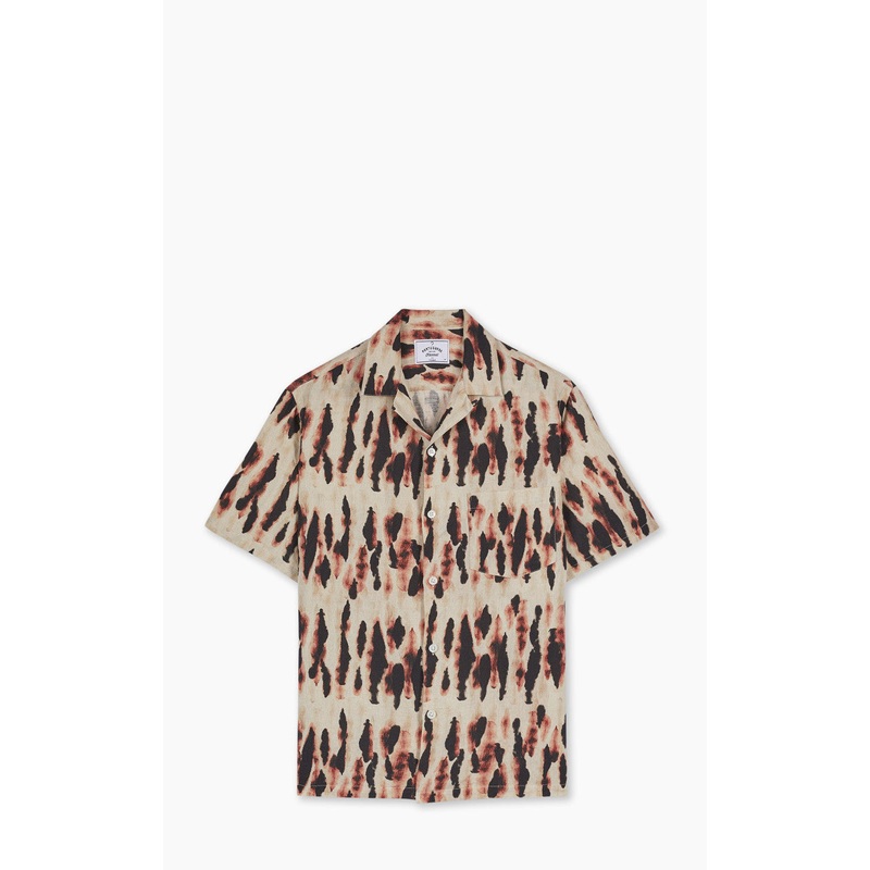 Portuguese Flannel Borra Camp Collar Shirt Grape L