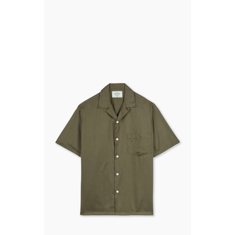 Portuguese Flannel Dogtown Shirt Olive S