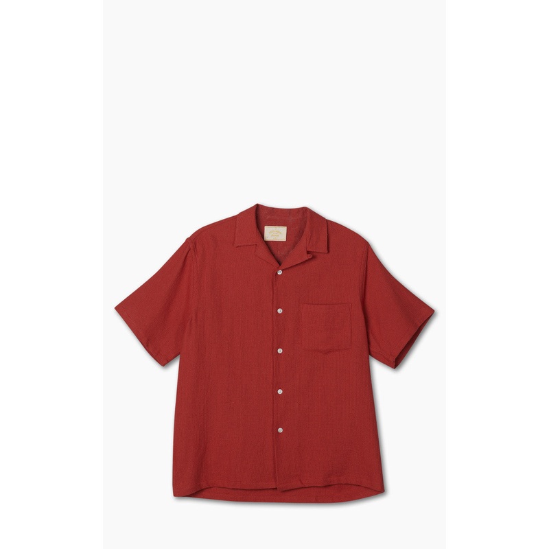 Portuguese Flannel Pique Camp Collar Shirt Clay M