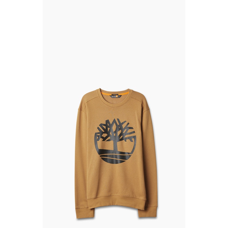 Timberland Tree Logo Crewneck Sweater Wheat/Black S