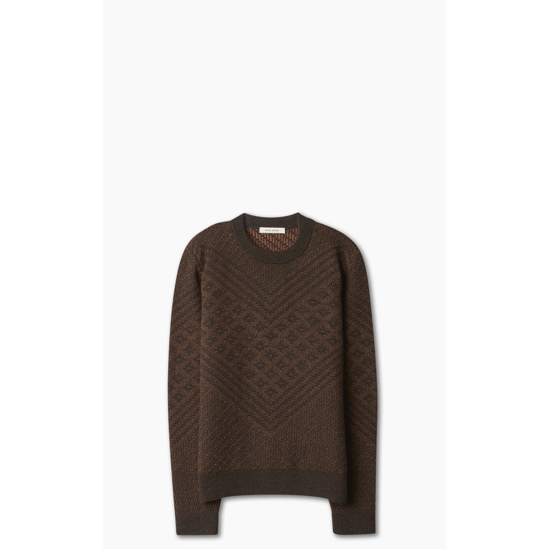 Wales Bonner Henri Sweater Brown & Orange M