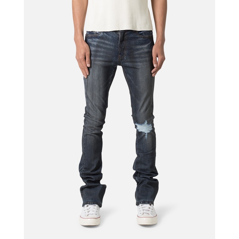 MNML X385 Skinny Stacked Denim Jean Blue 28