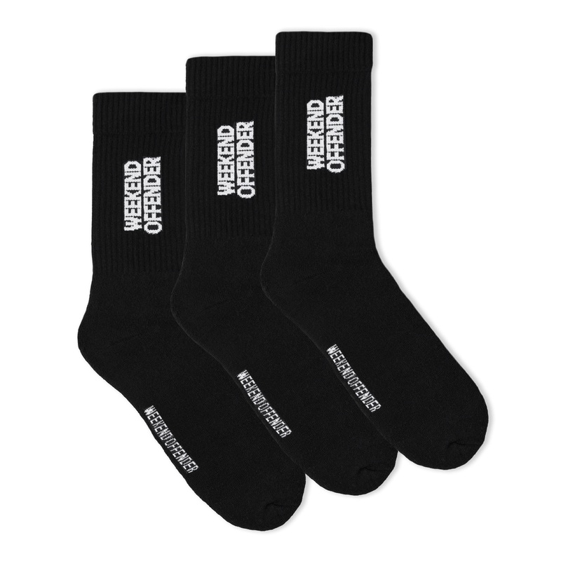 Sporting Goods Sports Socks Black Pack of 3 Black