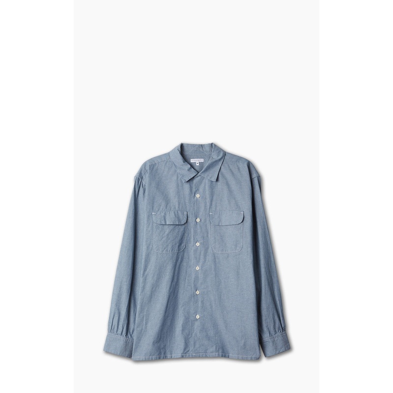 Engineered Garments Classic Shirt Cotton Chambray Light Blue M