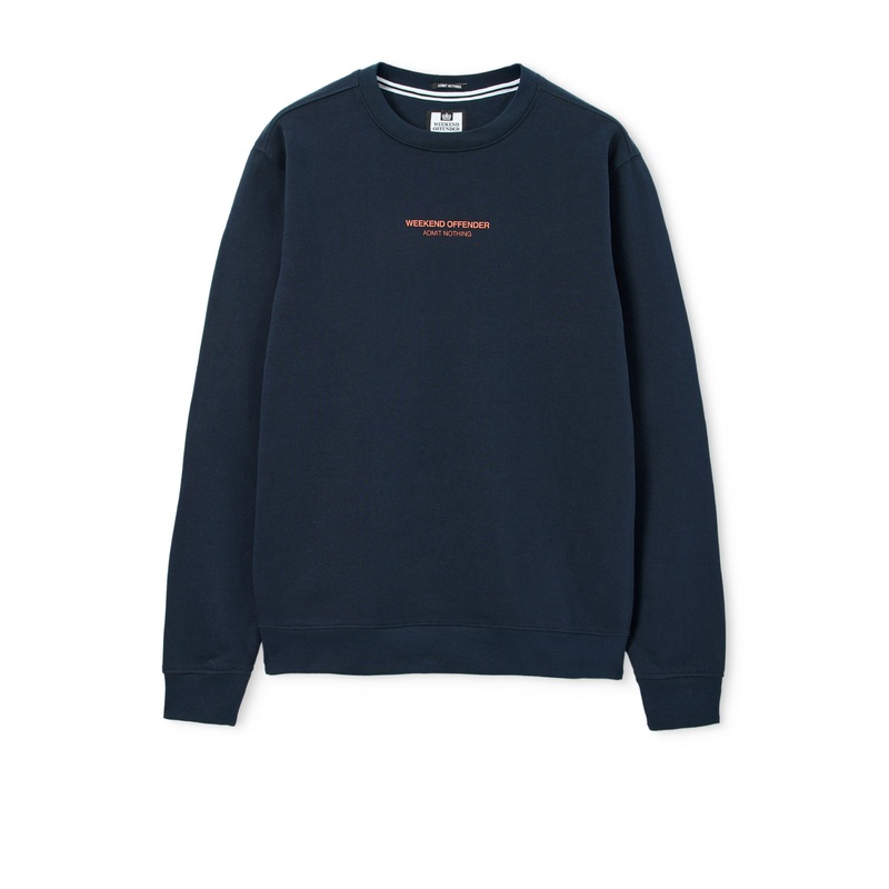 Raval Sweatshirt Navy/Sunset Orange XS Navy