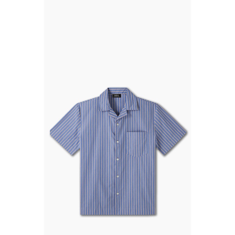 A.P.C. Edd Short-Sleeve Shirt Blue S
