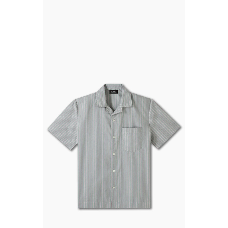 A.P.C. Edd Short-Sleeve Shirt Pale Green S