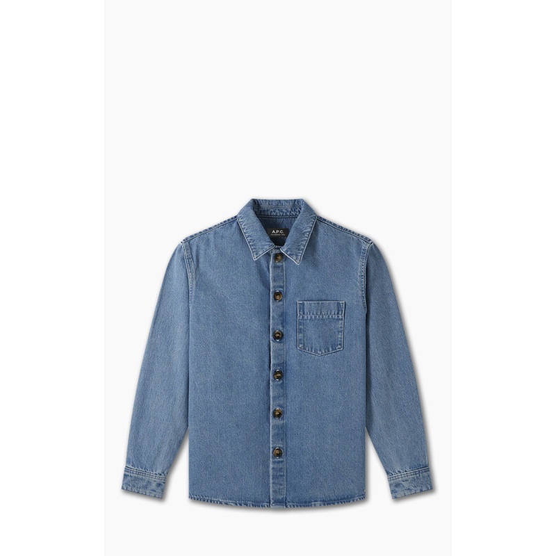 A.P.C. Victorio Overshirt Stonewashed Pale Blue S