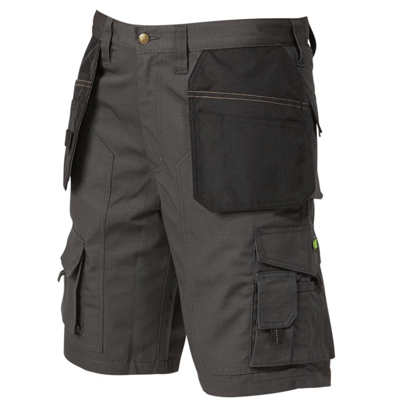 Apache Cordura APKHT Holster Pocket Combat Shorts Various Colours Grey / Black 30″ Waist