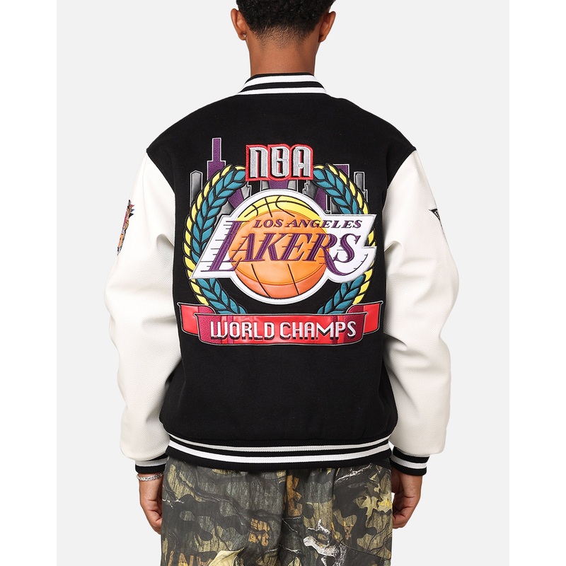 Mitchell & Ness Los Angeles Lakers Showtime Jacket Black/Cream S