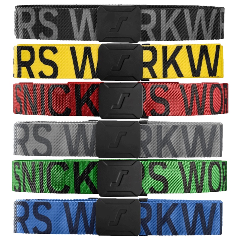 Snickers 9004 Logo Belt Various Colours Apple Green / Black One Size