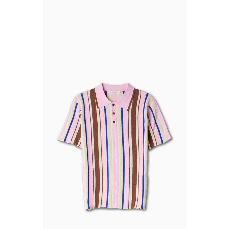 Wales Bonner Optimist Polo Shirt Multi/Pink M
