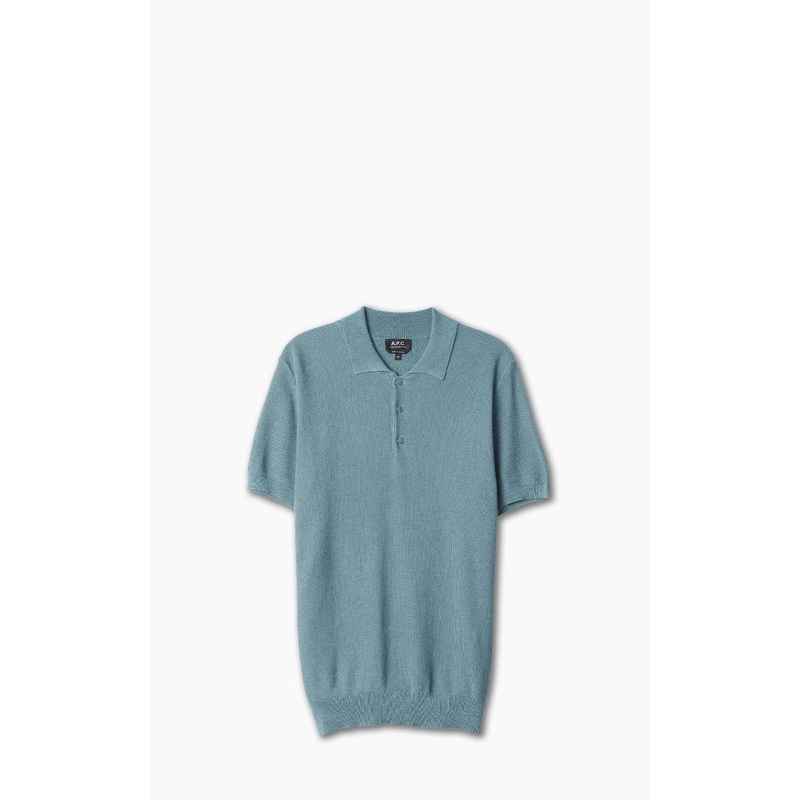 A.P.C. Fred Polo Shirt Greyish Blue M