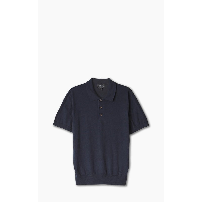 A.P.C. New Gregoire Polo Shirt Dark Navy S