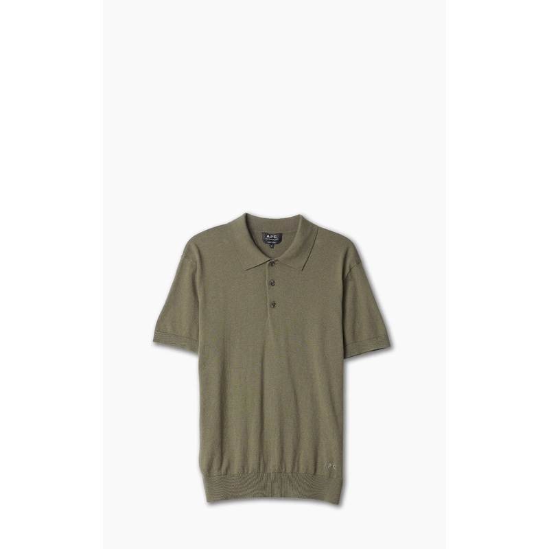 A.P.C. New Gregoire Polo Shirt Khaki S