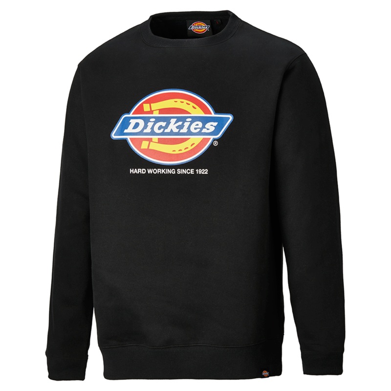 Dickies DT3010 22 Longton Graphic Logo Sweatshirt Various Colours Black 2XL