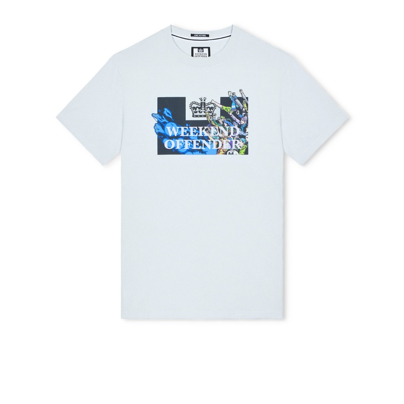 Molazza Graphic T-Shirt Sea Spray Blue XS Sea Spray