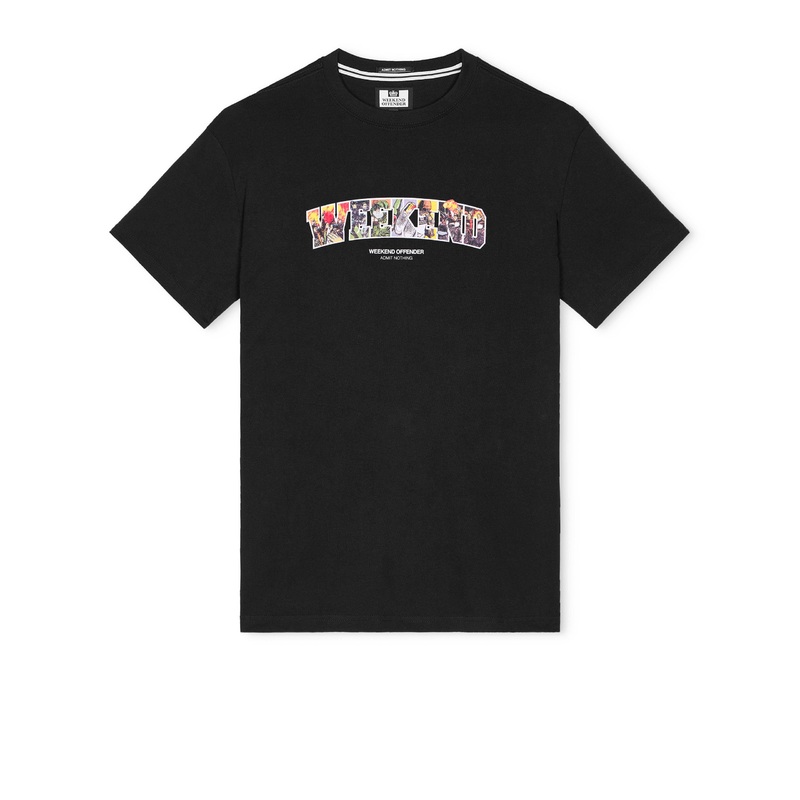 Saturday Graphic T-Shirt Black XS Black