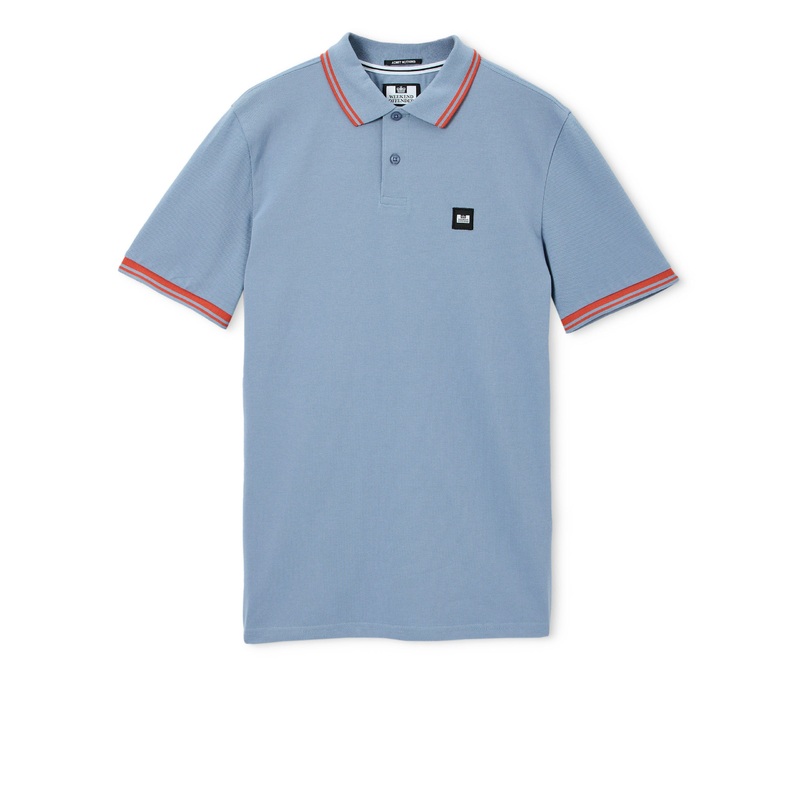 Levanto Polo Shirt Blue Shadow/Sunset Orange XS Blue Shadow