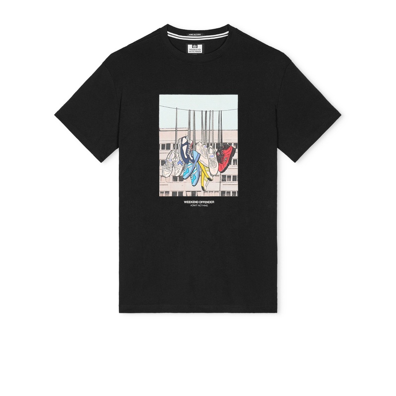 Plus Size – Battle Lines Graphic T-Shirt Black 4XL Black