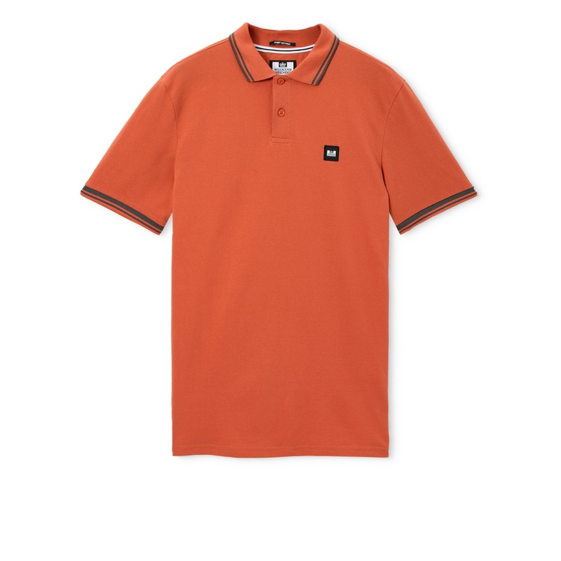 Plus Size – Levanto Polo Shirt Sunset Orange/Cyclone Grey 4XL Sunset