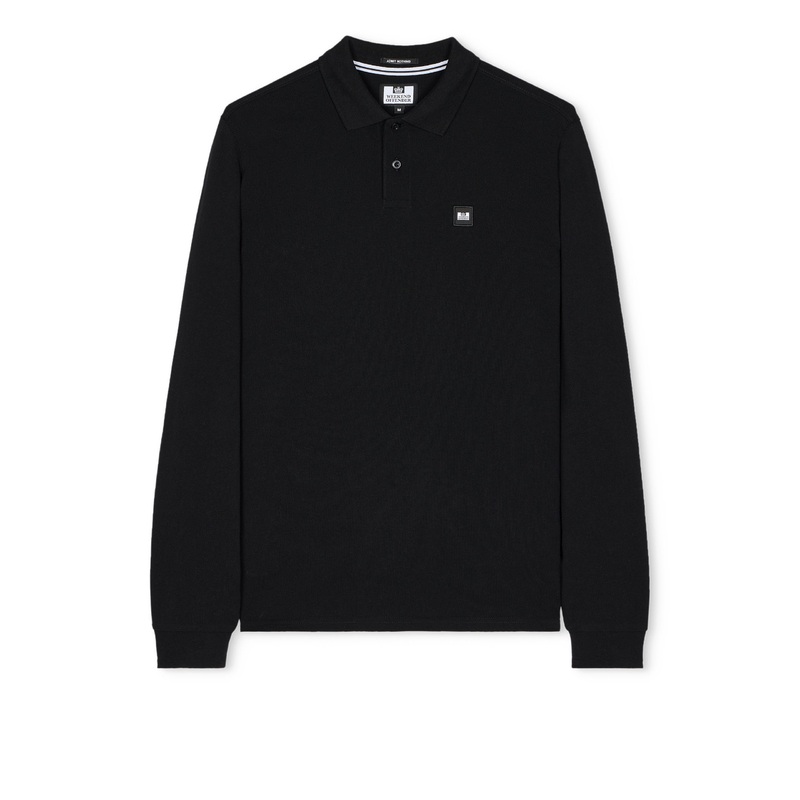 Dice Long Sleeve Polo Shirt Black XS Black