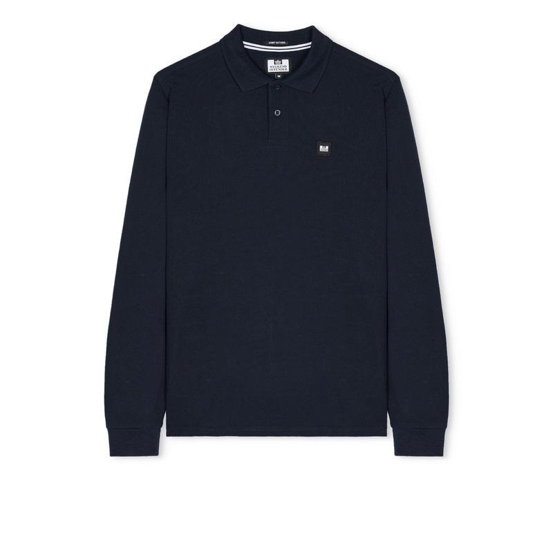 Dice Long Sleeve Polo Shirt Navy XS Navy