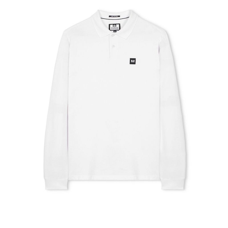 Dice Long Sleeve Polo Shirt White XS White