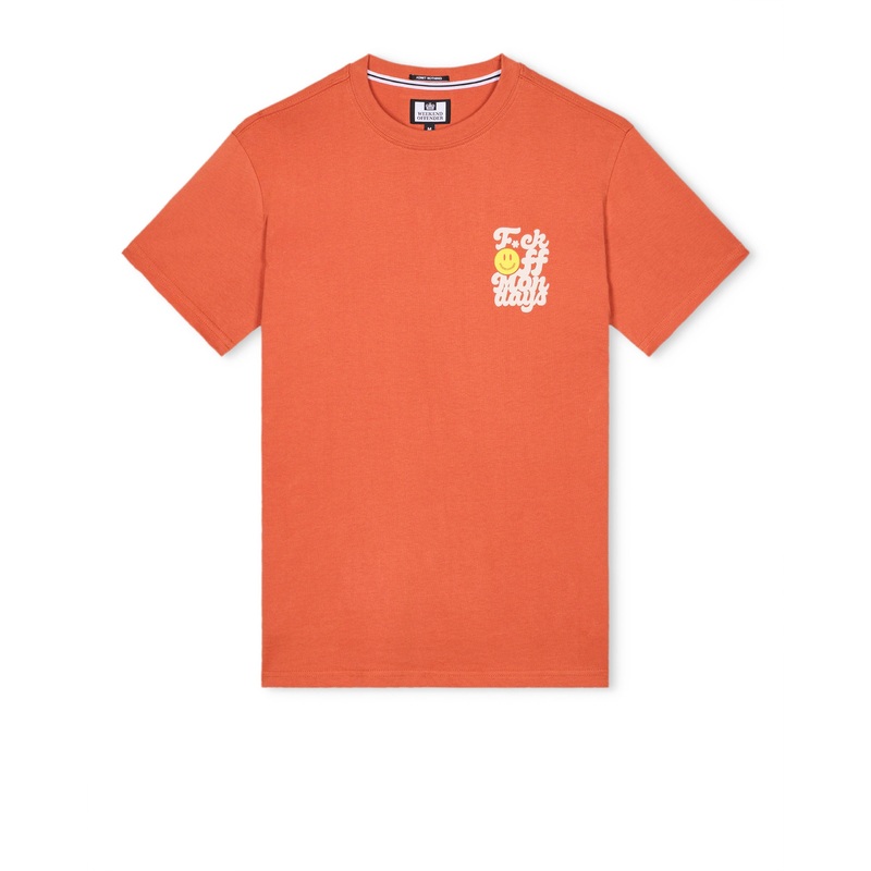 Plus Size – F.O.M. Graphic T-Shirt Sunset Orange 4XL Sunset