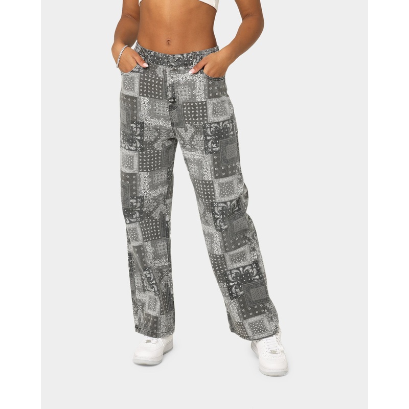 XXIII Women’s Haimi Paisley Jeans Black 6 (XS)